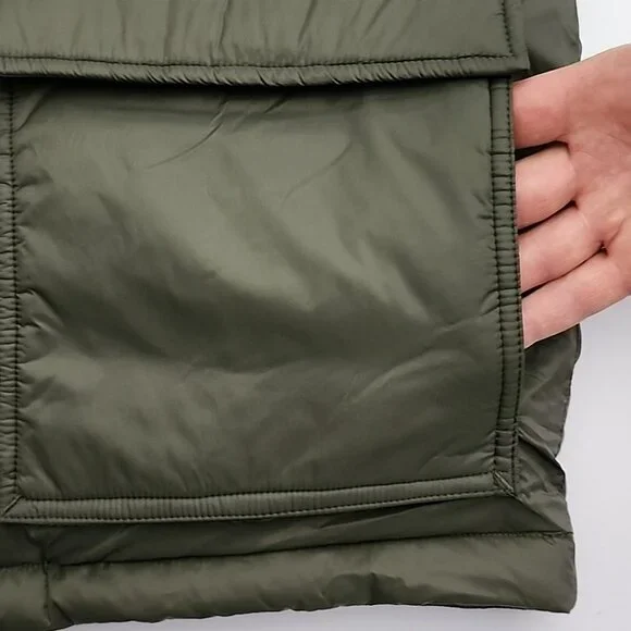 Hudson North Men's Olive Green Puffer Coat Parka Down Fill Winter Sz M - Picture 9 of 16